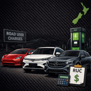 Read more about the article RUC for EV fleets in NZ: Tesla, BYD and Mercedes guide